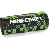Minecraft Etui Rond, Build - 22 x 8 cm - Polyester