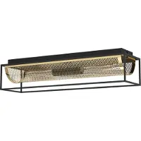 Eglo Landelijke plafondlamp Nohales zwart met goud