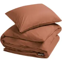 Yumeko Dekbedovertrek set Percal Katoen 140x220 Oranje - Eco, Bio & Fairtrade