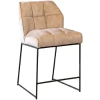 Bronx Velvet barkruk Janna taupe 70 cm