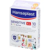 Hansaplast Sensitive Kids XL 6 x 7 cm 10 St Pleister