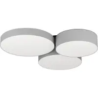 Eglo Led plafonnière Barbano-Z 3-lichts - grijs