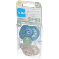 Mam Fopspeen Original Silikon 6-16 Mnd Blauw 2 Stuks