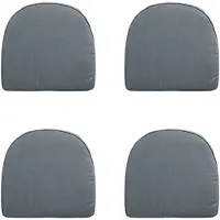 Madison Wicker york rib grey 48x48 - 4 stuks