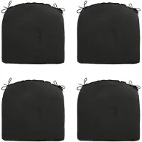 Madison Zitkussen rib black 46x48 - 4 stuks