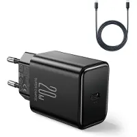 JOYROOM PD 20W Oplader inclusief USB-C kabel - 1 Meter - Zwart