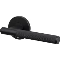 Buster + Punch Deurklink Linear Pattern | Black