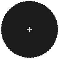 vidaXL Springmat voor 12 feet/3,66 m ronde trampoline stof zwart