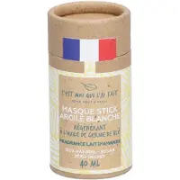 C'est moi qui l'ai fait Maske Stick Weiße Tonerde Mandelduft 40 ml Gezichtsmasker