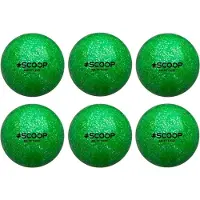 Scoop Astro Hockeybal - Standard - Green Glitter - set van 6