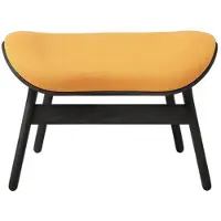 UMAGE A Conversation Stuk Ottoman Black Oak | Tangerine