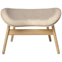 UMAGE A Conversation Piece Ottoman Oak | White Sands