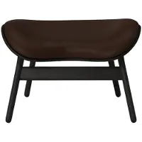 UMAGE A Conversation Piece Ottoman Black Oak | Brown