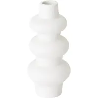 MUST Living Vase Bubble,52xØ25 cm, fiber cement white painted (Wit, 25x52x25cm)