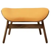 UMAGE A Conversation Stuk Ottoman Dark Oak | Tangerine