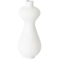 MUST Living Vase Lady,45xØ18 cm, fiber cement white painted (Wit, 18x45x18cm)