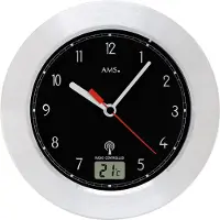 AMS 5919 moderne radiografische wandklok voor de badkamer.