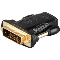 Goobay HDMI / DVI Adapter HDMI 19pin voor / DVI-D 24+1 M. - Accessoire voor video techniek