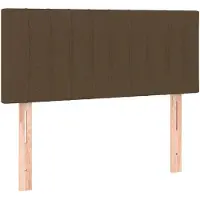 vidaXL Hoofdbord 80x5x78/88 cm stof donkerbruin