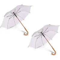 Merkloos Paraplu aluminium Polyester aantal ribben: 8 Stevige paraplu 102 cm Diameter Veilig Desig Automatische