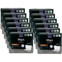 Abena Man Premium Formula 2 - Bulkverpakking 180 Stuks Incontinentieverband voor Mannen - Incontinentie Mannen voor Licht tot Matig Urineverlies - 23x29cm / 700ml