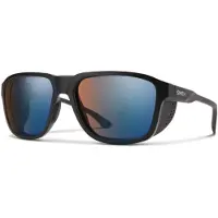 Smith - Zonnebrillen - Embark Matte Black/ Blue Mirror Glacier Photochromic voor Unisex - Zwart