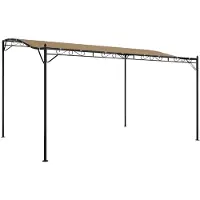 vidaXL Luifel 4x3 m 180 g/m² stof en staal taupe