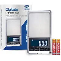 Premium Commerce Precisie Weegschaal Keuken Digitaal - Keukenweegschaal - 0,01 tot 200 Gram - Incl. batterij!