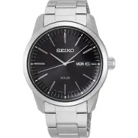 Seiko SNE527P1 herenhorloge, roestvrijstalen kast, metalen band, zonne-energie
