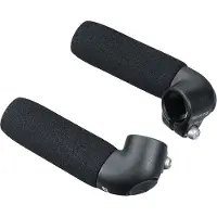 Ergotec bar-ends Touring S AL6061 zwart zand