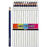 Creativ Company Colortime kleurpotloden, 5 mm, donkerblauw, Jumbo, 12 stuks.