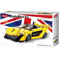 Sluban ModelBricks Engelse Sportwagen bouwspeelgoed kinderen vanaf 8 jaar - Constructiespeelgoed modelbouw - bouwdoos met 283 bouwstenen - M38-B0956