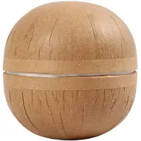 Creativ Company CC Papieren Tweedelige Bal 8 cm 4 Stuks Kraft
