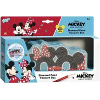 Totum Disney Mickey coole opbergdoos sieradendoos versieren knutselset - 30 cm home deco incl. 800 strass steentjes