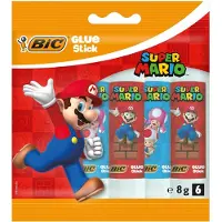 BIC super mario lijmstiften, 6st.