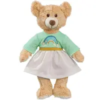 Heless knuffelbeer Regenboog, 32 cm, met kleedje en bovenstuk