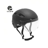 Falkx Helm vizier matzwart maat 51-54 cm (s)