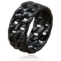Mendes Heren Ring- Dual Cuban Black-20mm