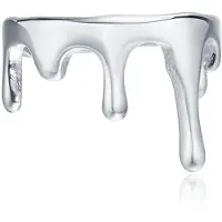 Cilla Jewels Damesring in Gesmolten Zilverstijl -17mm