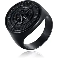 Mendes Ring voor Mannen van Jewelry - Compas Black-20mm