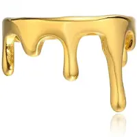 Cilla Jewels Damesring in Gesmolten Goudstijl -17mm