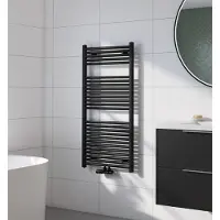 Saqu Cole handdoekradiator 701W 60x120cm mat zwart