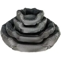 Santorini memory foam Dark Grey (Santorini Dark Grey M 60 x 50 x 20 cm) | Kussens, kleden en manden