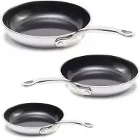 Greenpan Premiere Koekenpannenset - Ø 20 + 24 + 28cm - RVS