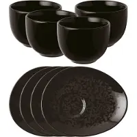 Arthur Krupp Kop & Schotel Porcelain Eclipse Night (4-Delig)