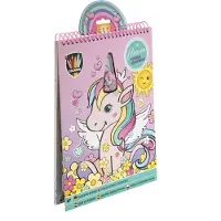 Grafix Kleur en stickerboek eenhoorn