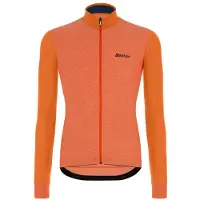 Santini Colore Puro Long Sleeve Jersey Oranje 5XL Man