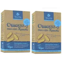 Testa Omega 3 Algenolie. Hoogste concentratie Vegan Omega-3 DHA + EPA. 120 Capsules - Plantaardig Voedingssupplement