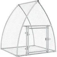vidaXL Konijnenhok 105x100x120 cm gegalvaniseerd staal zilverkleurig