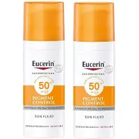 Eucerin Sun Pigment Control Fluid SPF 50+ - Zonnebrand - 2x 50 ml